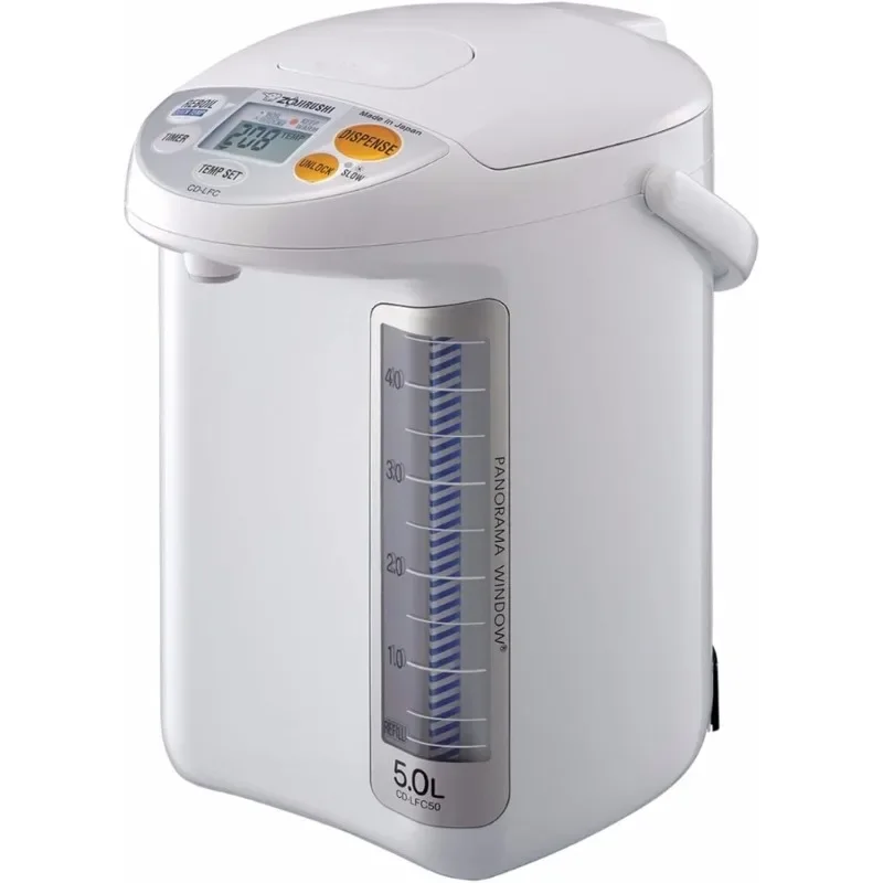 Zojirushi CD-LFC50 Panorama Window Micom Water Boiler and Warmer (169-ounce, 5.0-Liter, White)