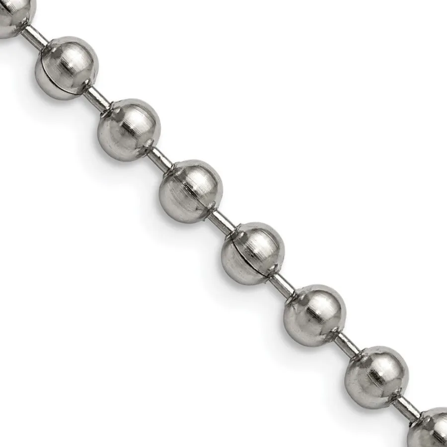 

Chisel Stainless Steel Polished 5mm 24 inch Ball Chain