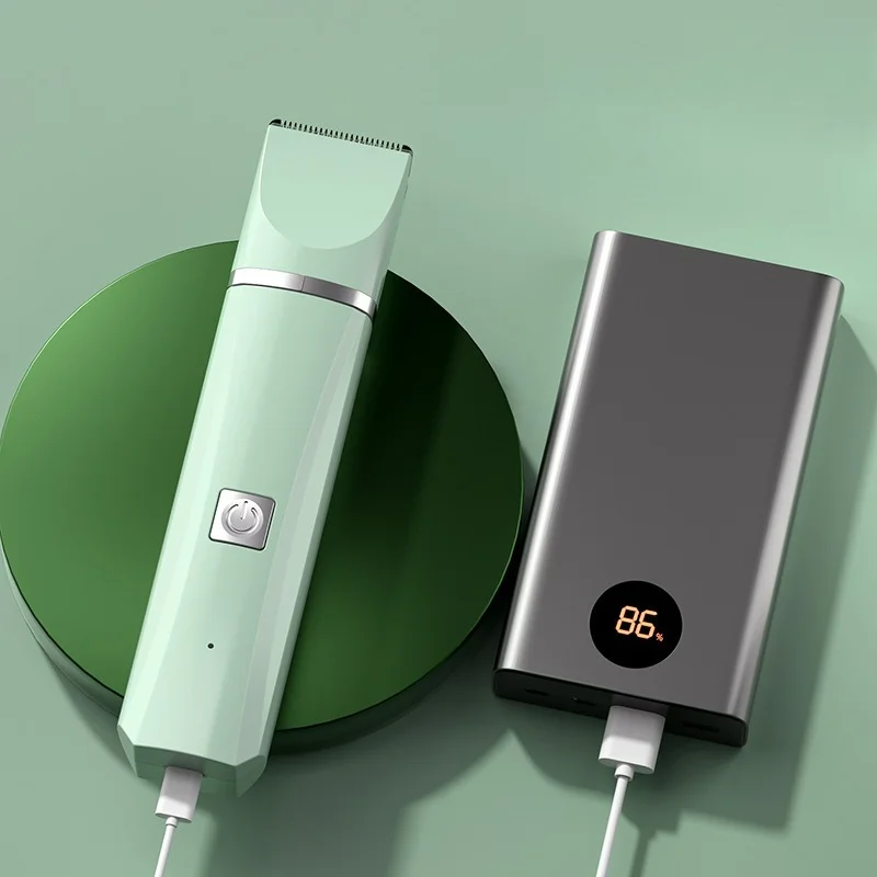 ماكينة تشذيب شعر الحيوانات الأليفة 4 في 1، ماكينة تشذيب شعر القطط، مطحنة أظافر احترافية قابلة لإعادة الشحن للكلاب