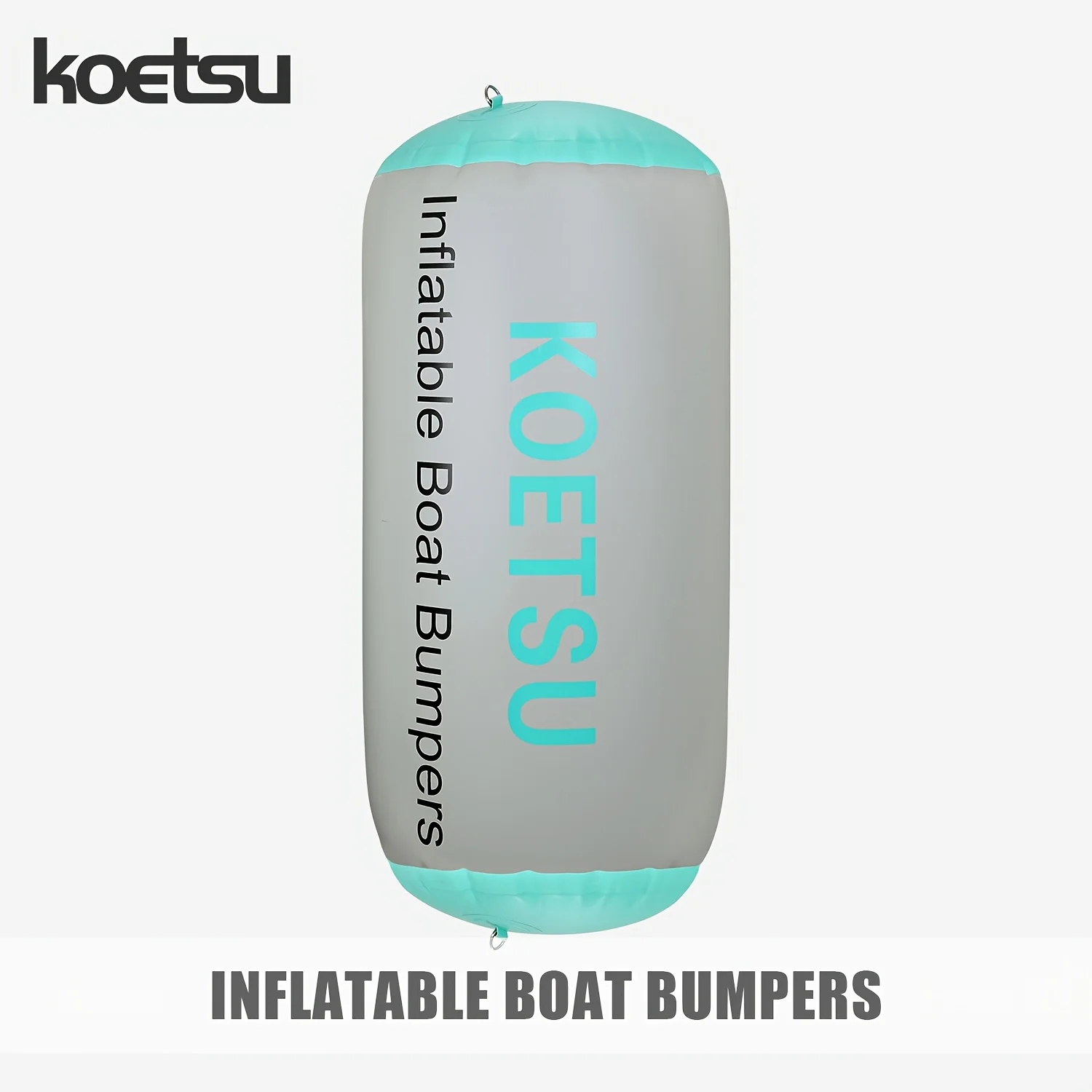 KOETSU 1-pack Grey-Green Inflatable PVC Marine Side Fender Mat - Easy to Store - Durable Fender Mat