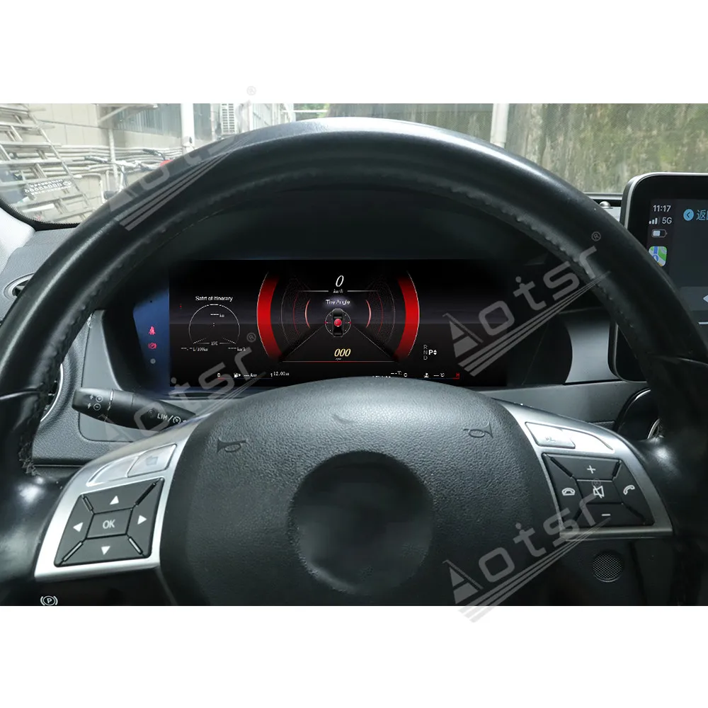 

12,3-дюймовый цифровой кластер для Benz C GLC Class W205 W204 2011-2014, приборная панель, виртуальный прибор для кабины, автоматический измеритель скорости, экран Ai