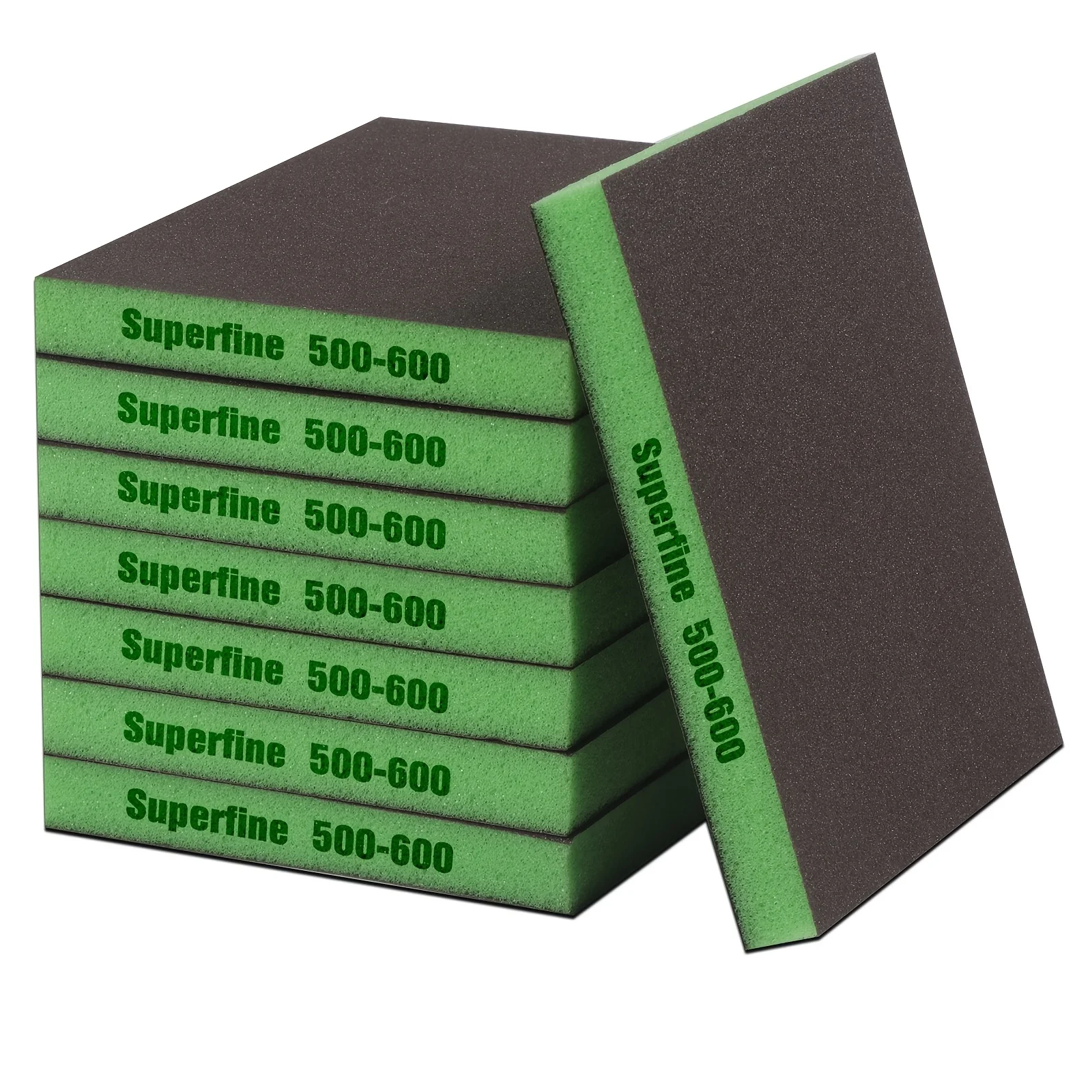 8-teiliges Set Doppelseitige Schleifpads, Tragbar für Autopolitur & Möbel, Körnungen: 120-180/240-320/500-600/800-1000/1200-1500