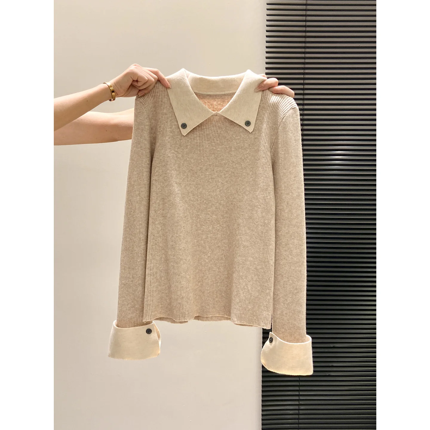 

Женские вязаные пуловеры из хлопка и кашемира, моделирующие фигуру, с контурной формовкой, роскошные, великолепные, для повседневной носки