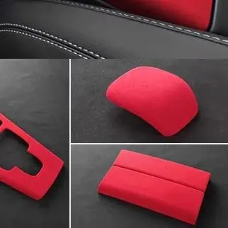 

For Mercedes Benz A Class W177 CLA C118 2020 2021 2022 2023 2024 Alcantrara Suede Car Armrest Box Shell, Gear Shift Knob Panel