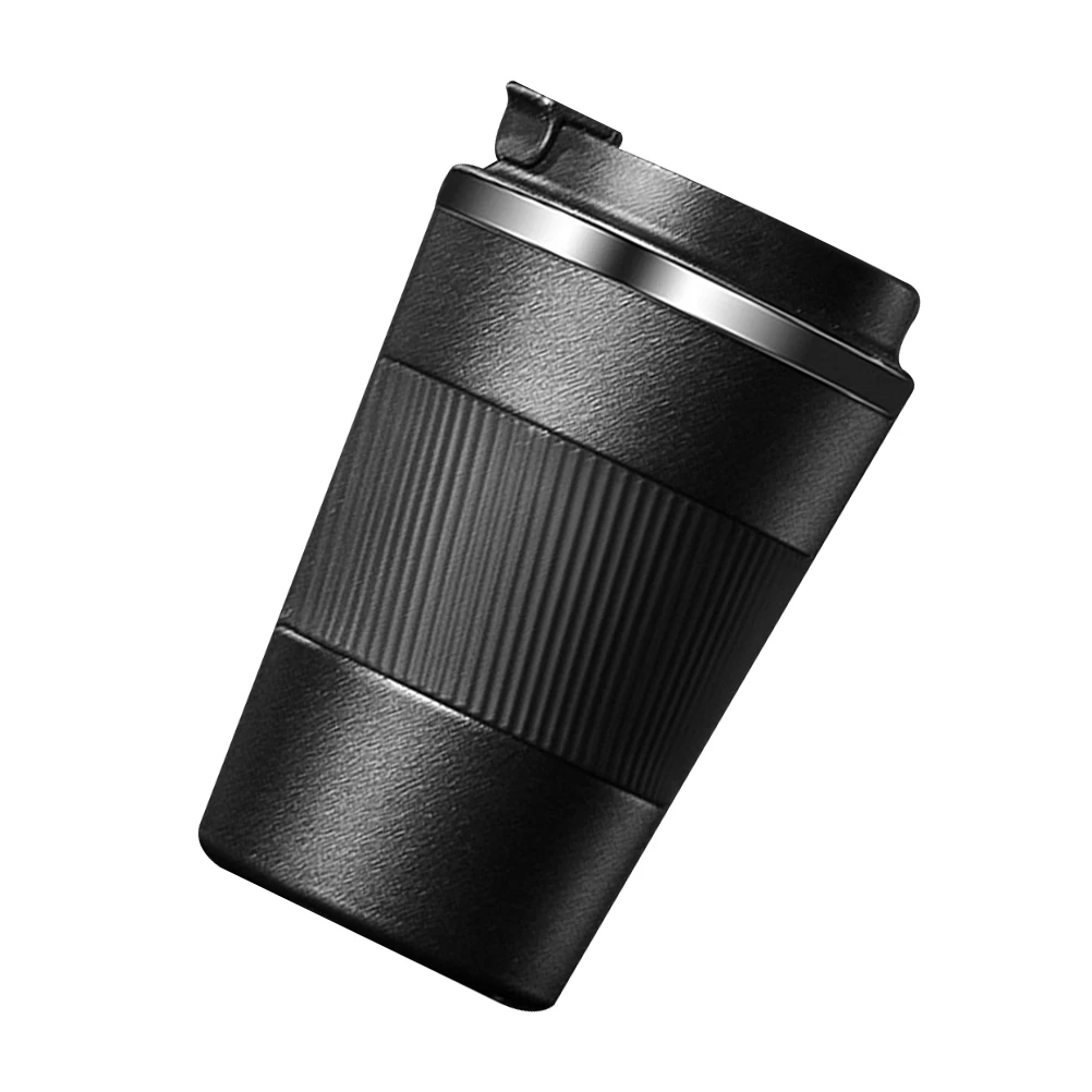 

Double Wall Vacuum Coffee Cup Thermal Insulated Stainless Steel Car Mug Black 304 Material Fruit Tea Leakproof Gift