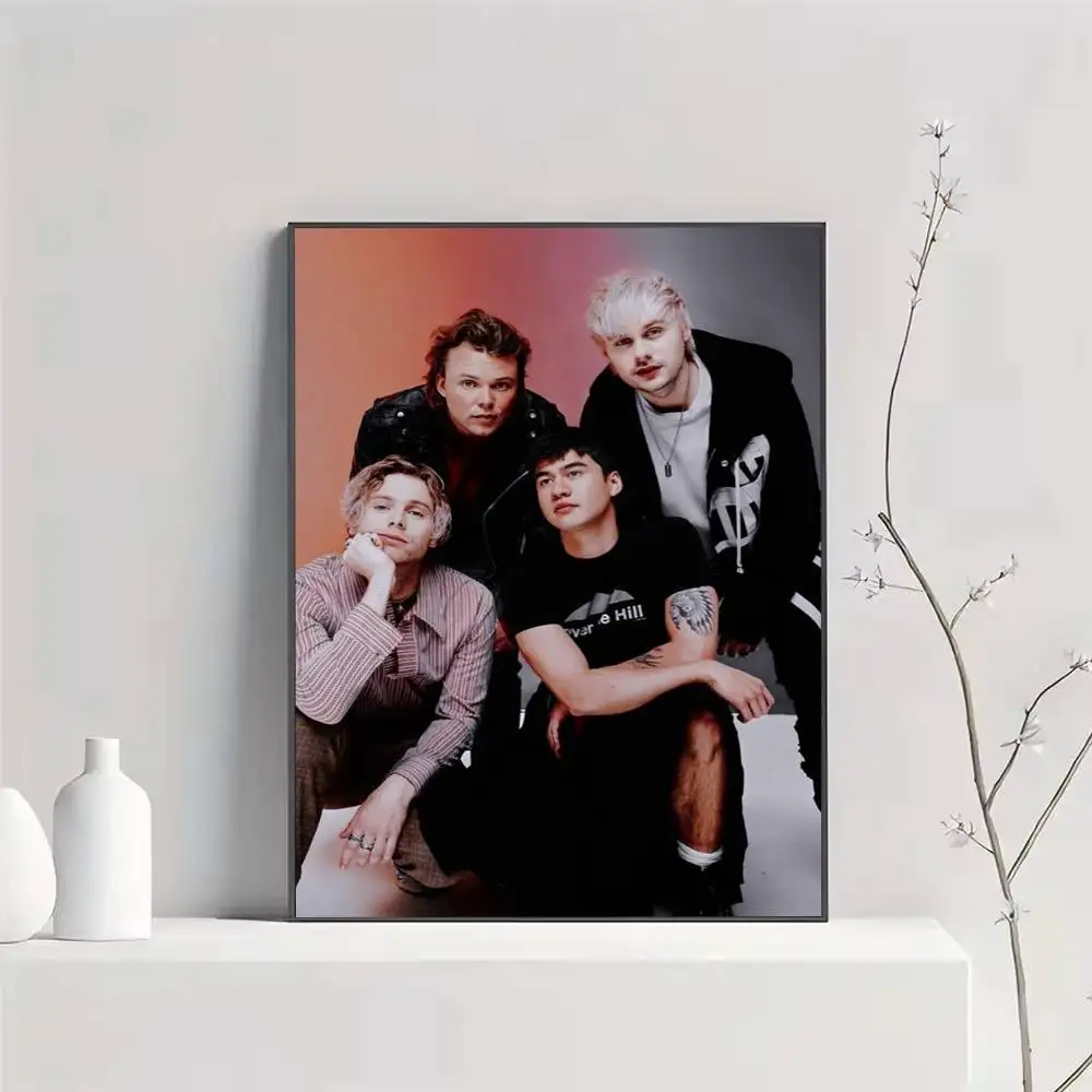 5 S-Seconds of S-Summers Band Poster Versatile HD Waterproof Wall Art Self-Adhesive Decor for Any Space Ideal Gift