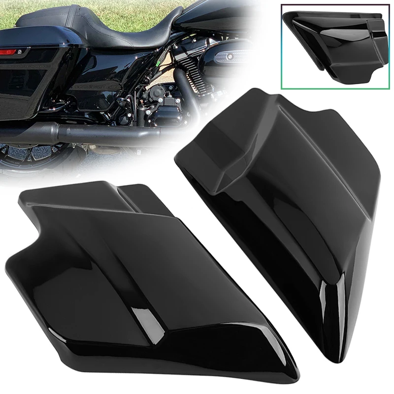 

Black Motorcycel Left Side Battery Cover ABS Fairing Covers Accessories For Harley Touring Electra Street Glide Road King 23-25