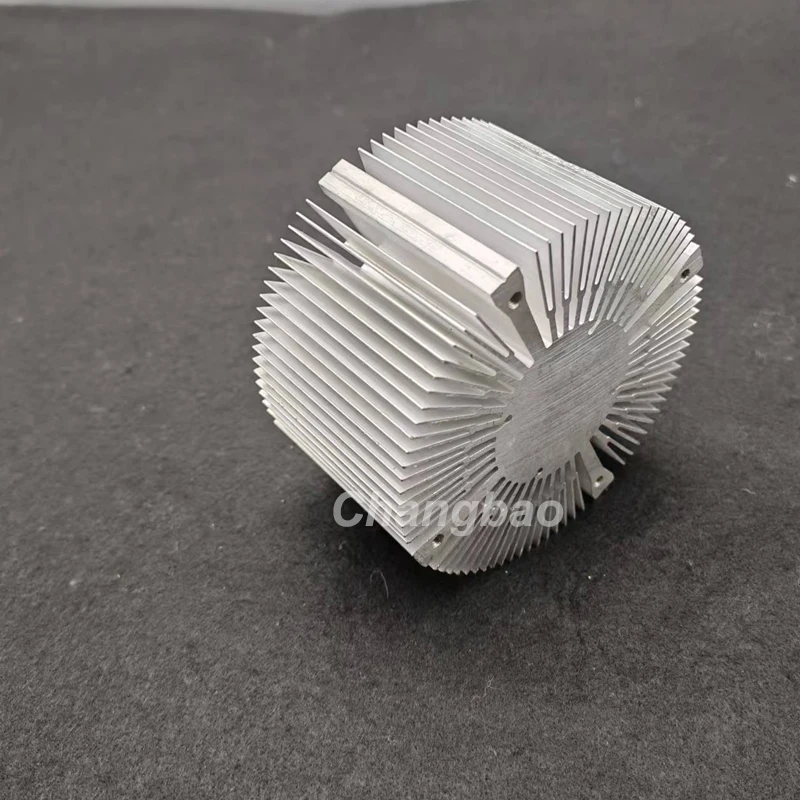 مشعاع ألومنيوم D120mm * H70mm لمعدات طبية عالية الطاقة 50 وات ومبرد كشاف