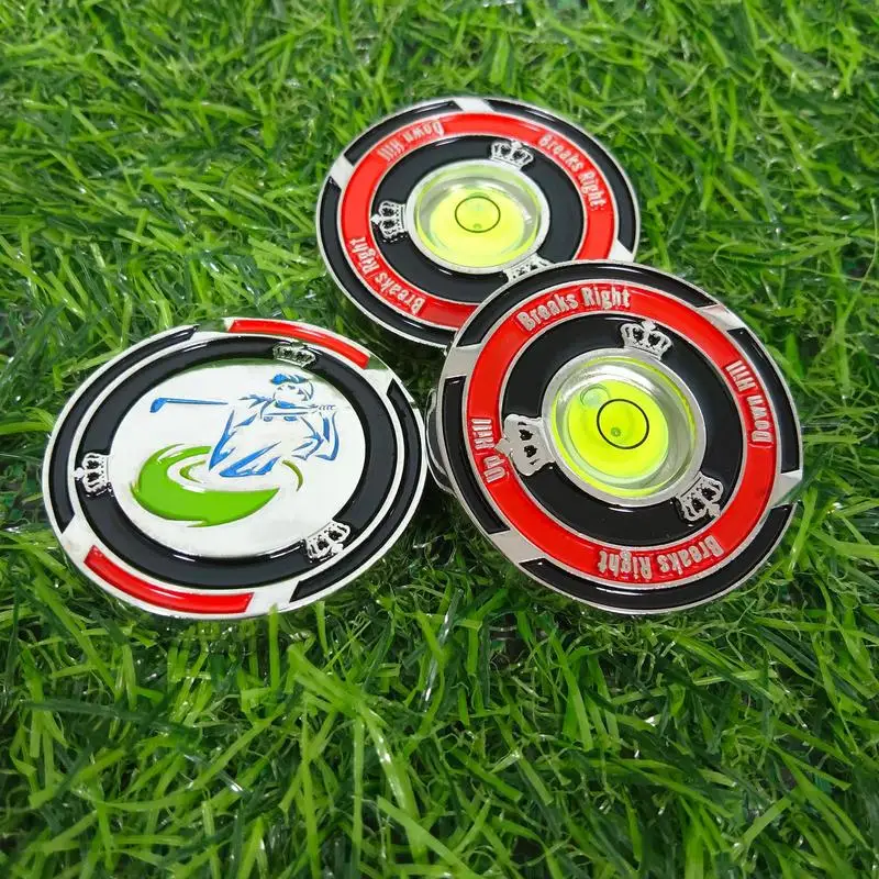 Golf Hat Clip Ball Marker Green Reader High Precision Golf Slope Putting Level Reading Aid Golf Training Accessories For Golfer