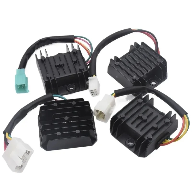Voltage Regulator Rectifier Compatible with QJMOTOR 110 WY CG FXD GY6 125 Three Wheeler Male Female Plug Wiring Harness