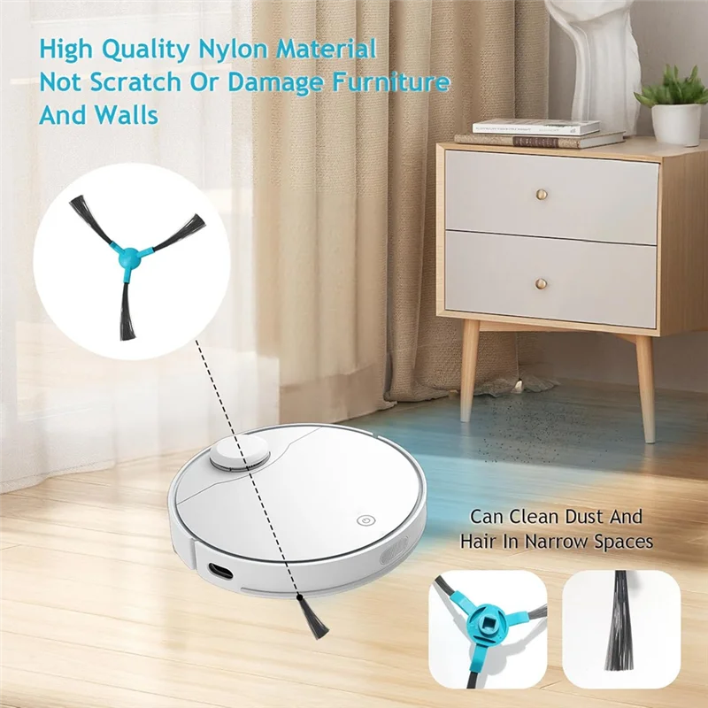مجموعة ملحقات ABWM لـ Ultenic D10/T10 Lite، لـ Proscenic Q8/Q8 Max، لقطع غيار Dreame Mova E10/E20/E20 Plus