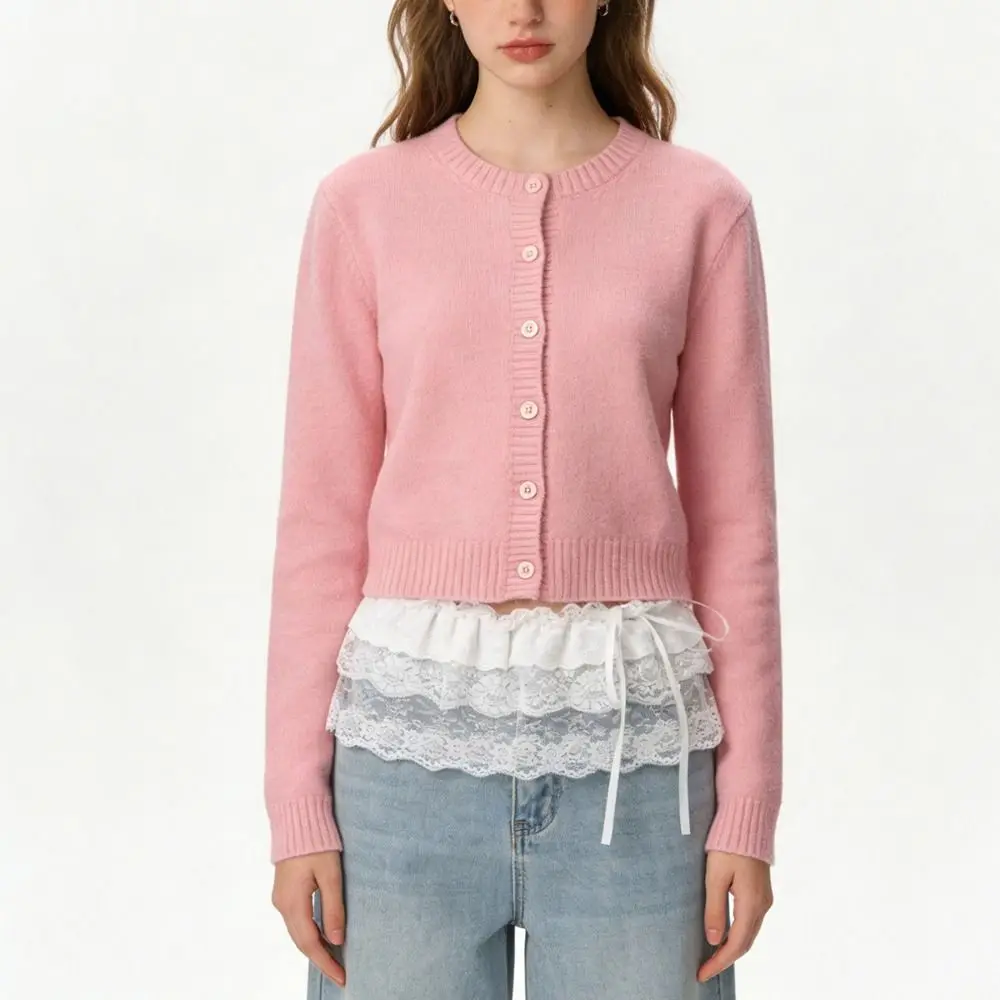 

Модные мини-юбки в стиле балеткор с кружевом, корейские короткие юбки с оборками, с завышенной талией, в стиле Y2K, для девушек