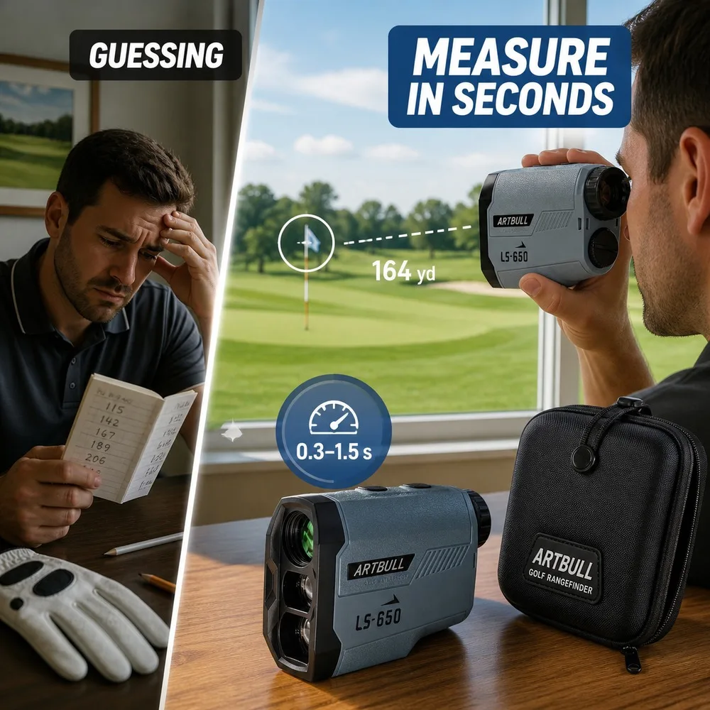 Golf Rangefinder 650m 6X20 Laser Distance Meter with Slope Mode Flag Lock Fast Measurement for Outdoor Sports view 5
