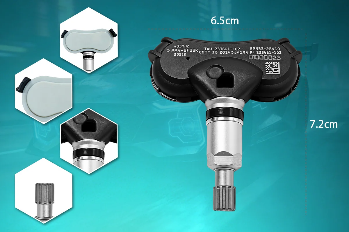 Reifendrucküberwachungssystem-Sensor 52933-2S410 Ersatz für Hyundai ix35 2013-2019 Tucson 433MHZ ersetzt 529332S410 – Detail 4