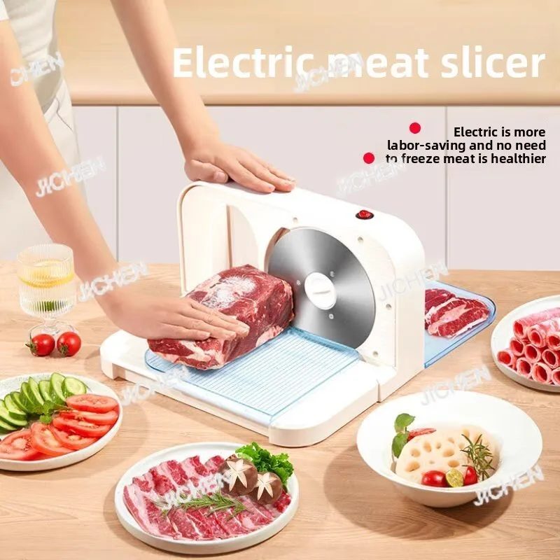 

JC Professional Multi-Function Food Slicer Vegetable Fruit Meat Cheese Cutter With Stainless Steel Blades, Non-Slip Base & Safet