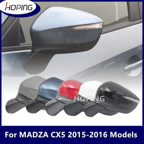 Conjunto de espejo retrovisor Hoping para MAZDA CX5 para CX-5 2015 2016 espejo lateral exterior con calefacción plegable monitoreo de punto ciego