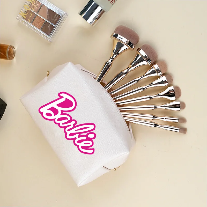 Kawaii Barbie borsa per il trucco delle donne borsa per cosmetici portatile borsa per la conservazione Mini borsa per rossetto borsa piccola borsa