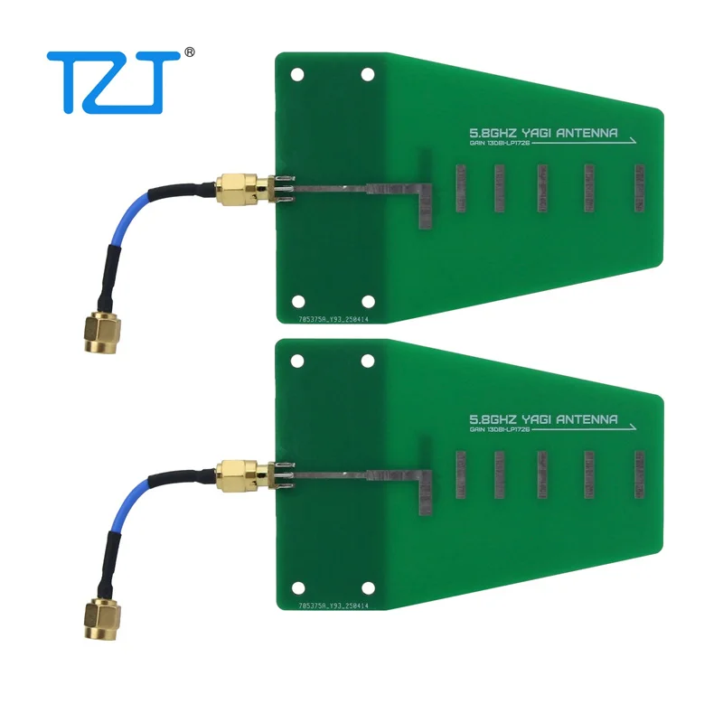 TZT 2 uds HamGeek HG1726A-5.8G 13dBi antenas direccionales antenas Yagi para estación Base WiFi Bluetooth Drone puente de red