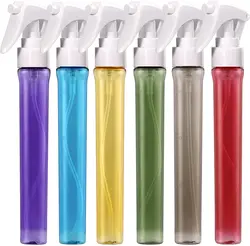 Portable Transparent Colorful Spray Bottle  Mini Plastic Thumb Watering Can Beauty Salon Tools High Pressure Refillable Bottle