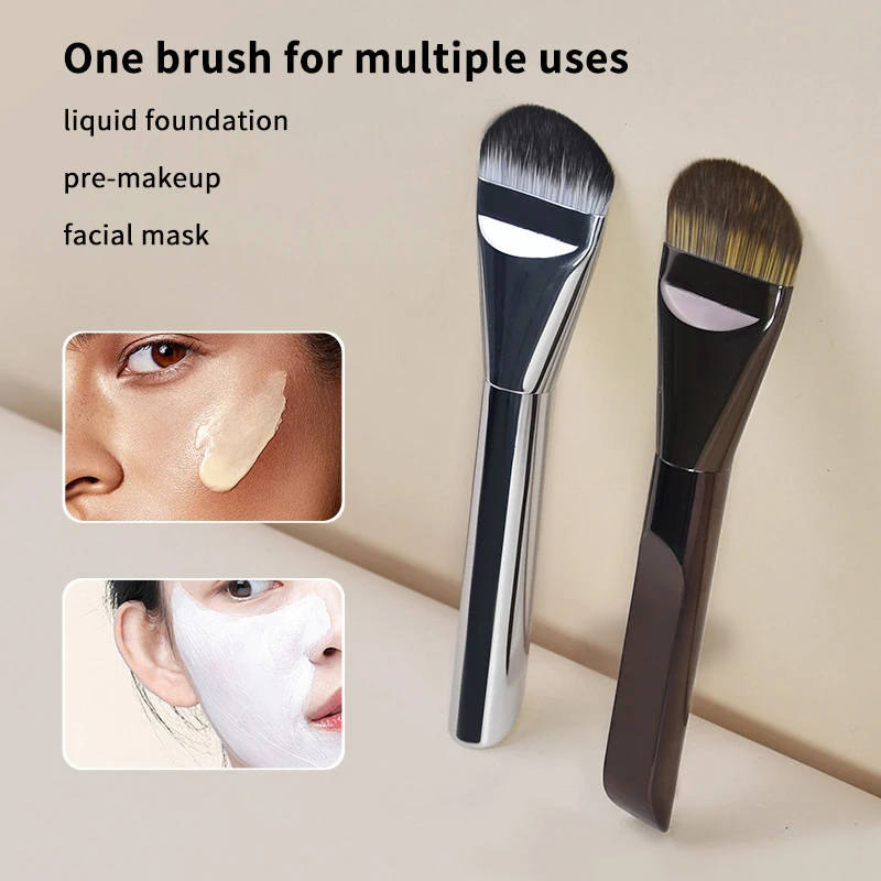 

Ultra Thin Foundation Make-up Brush Round Head Face Contour Brush Flat Contour Brush Mixed Foundation Cream Makeup Brushes