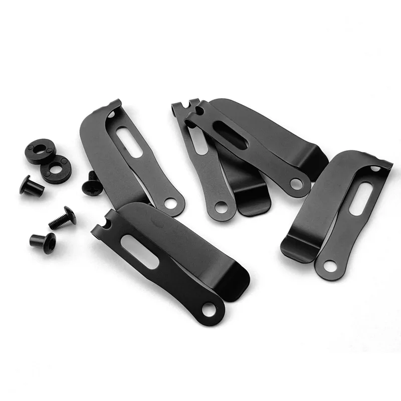 Custom 420 Stainless Steel Material Belt Clips Back Clamps With Screws Kit For KYDEX IWB HOLSTER Knife K Sheath Scabbard