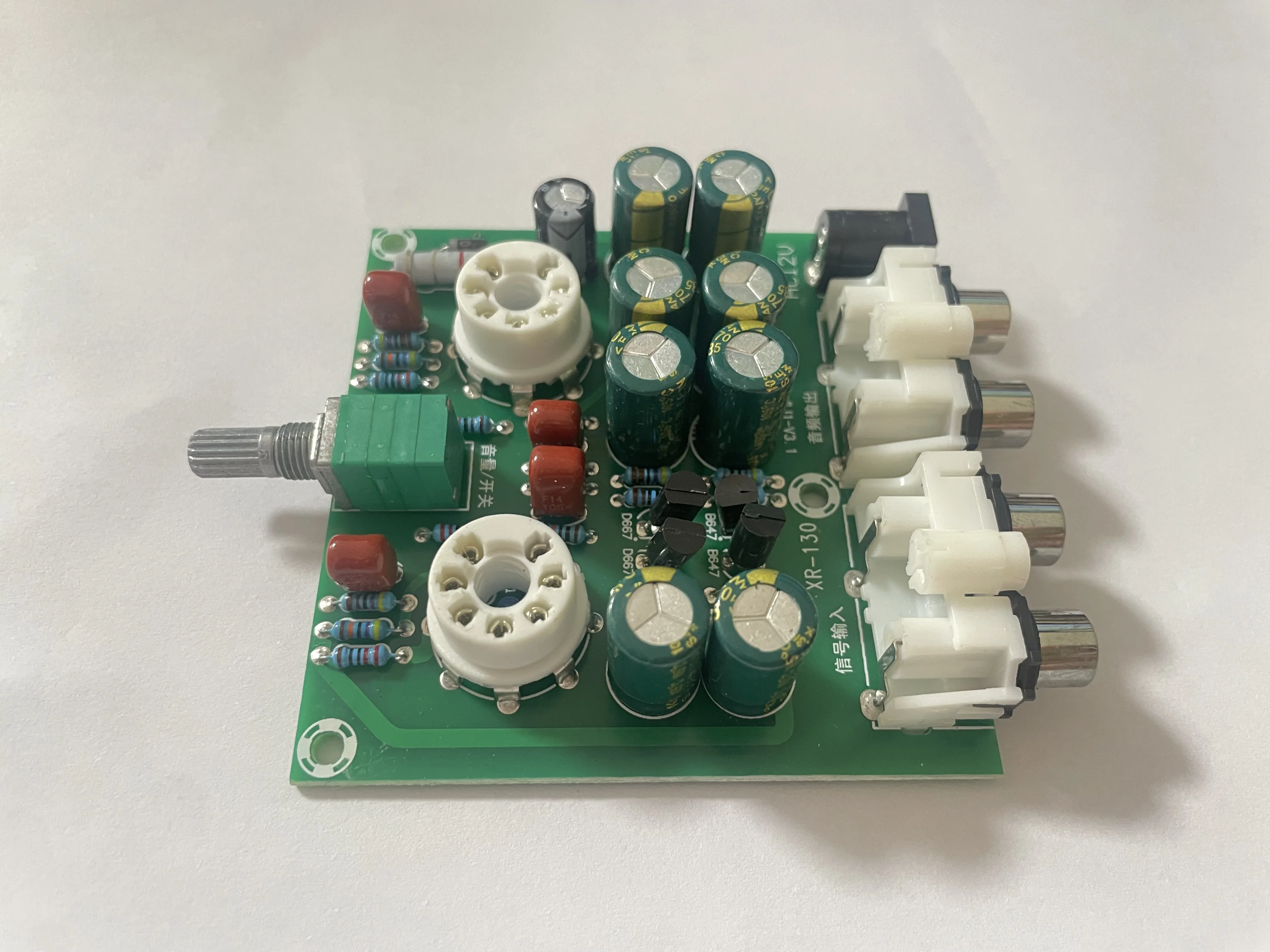 AC 12V 6J1 Tube Fever Pre Amplifier Preamp AMP Pre-Amplifier Board Headphone Buffer Module Stereo Potentiometer Valve DIY Kit