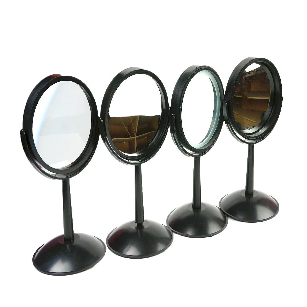 Convex Concave Lens Mirror 10cm Physics Teaching Experiment Equipment Magnifying