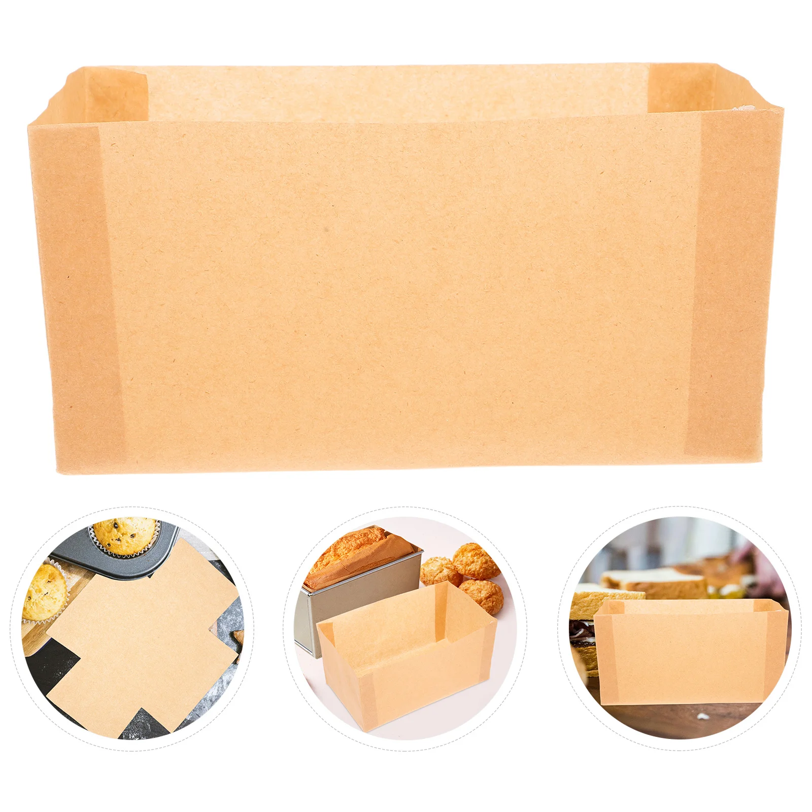 

50pcs Baking Bread Paper Mold Nonstick Disposable Cake Mold Food Grade Parchment Oven Safe For Bread Cakes Pastries Snacks