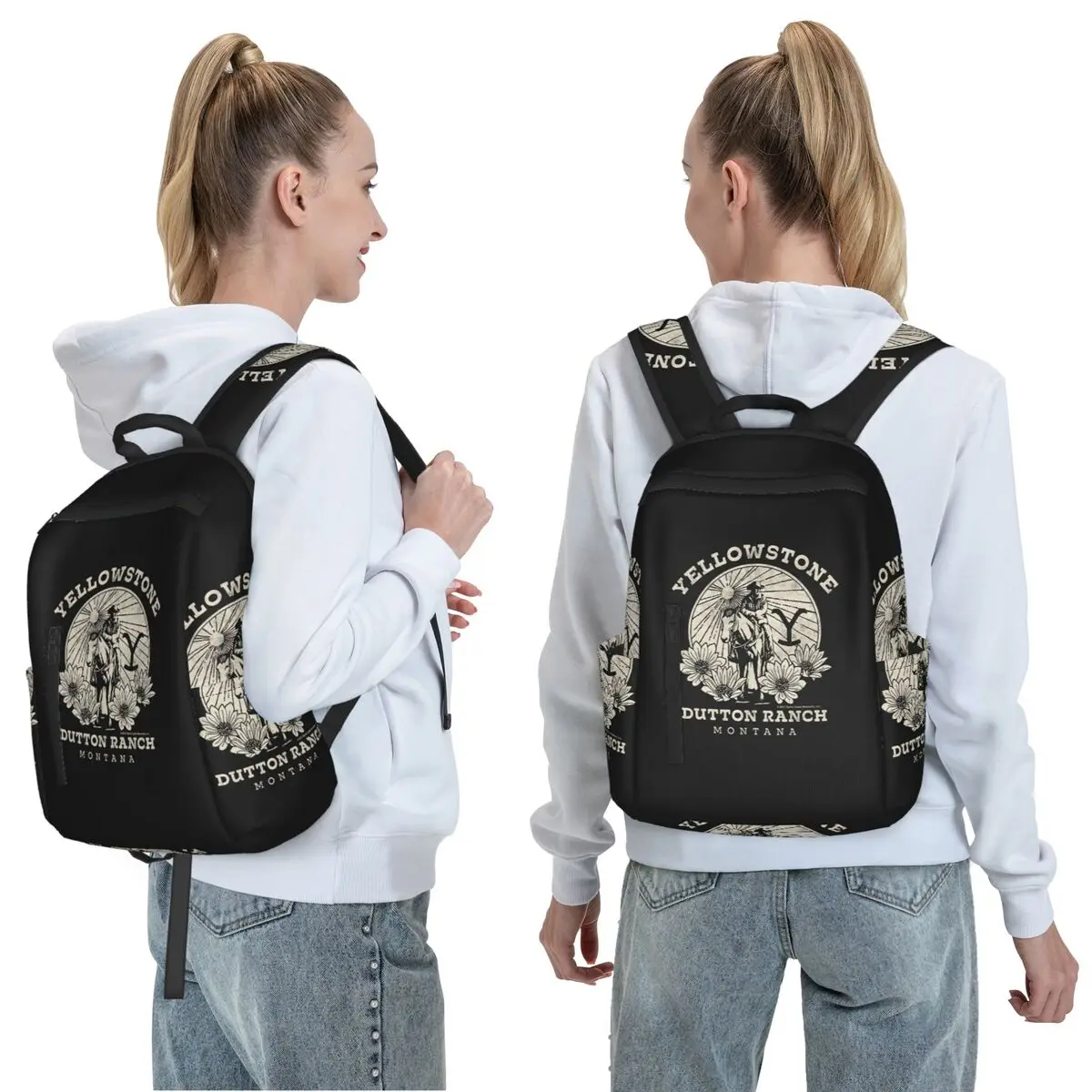 Yellowstone Dutton Ranch Backpack Daypack Large Capacity Children BookBag School Bag Shoulder Bags for Men Women