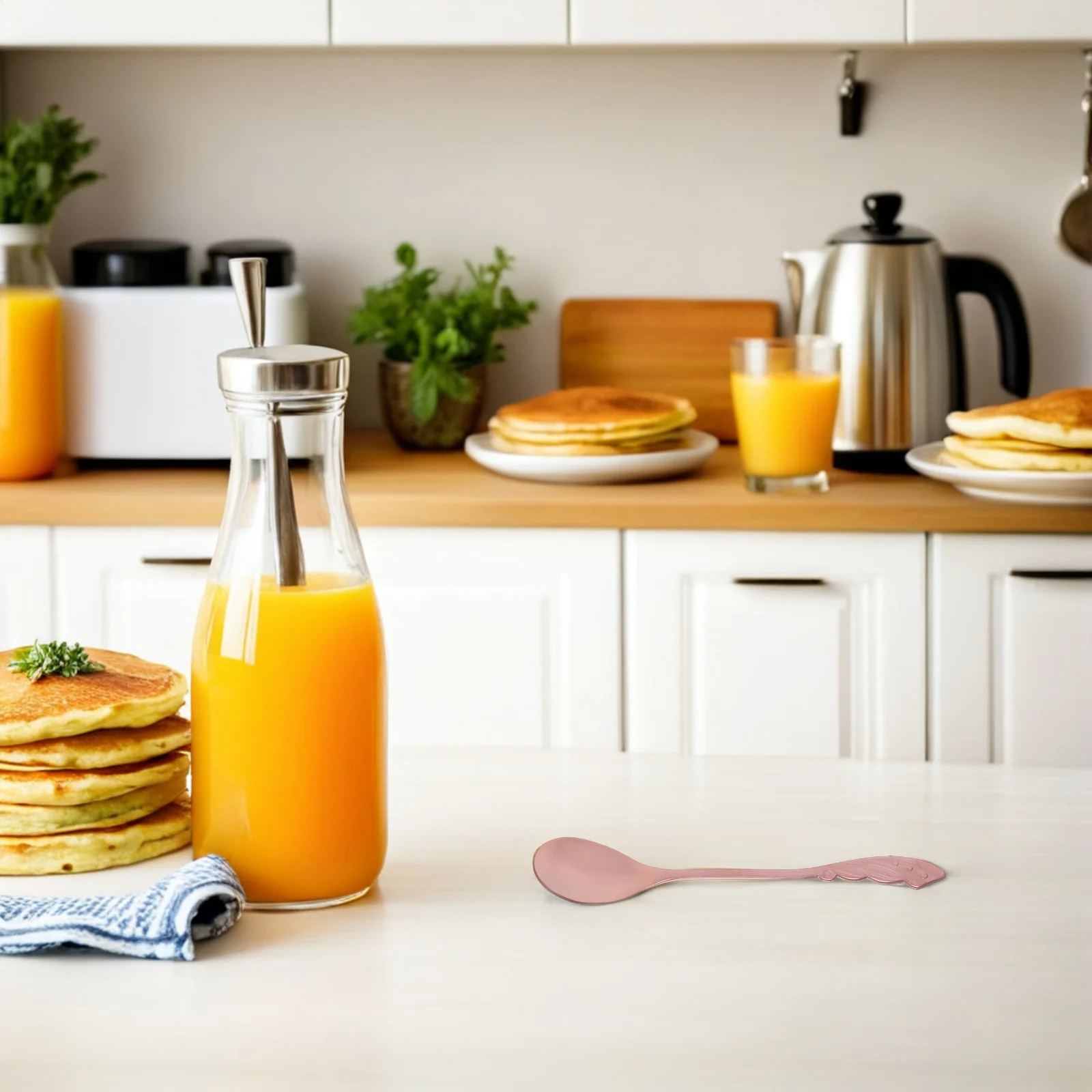 

10pcs Stainless Handle Coffee Spoon 5" Mini Teaspoon For Espresso Cappuccino Dessert Stirring Dishwasher Safe Small