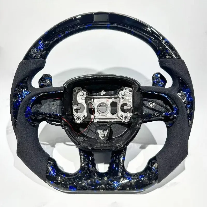 RGB/SRT Carbon Fiber Steering Wheel for Dodge Challenger Charger RT Durango SRT Scat Pack 392 Super Bee  Trackhawk