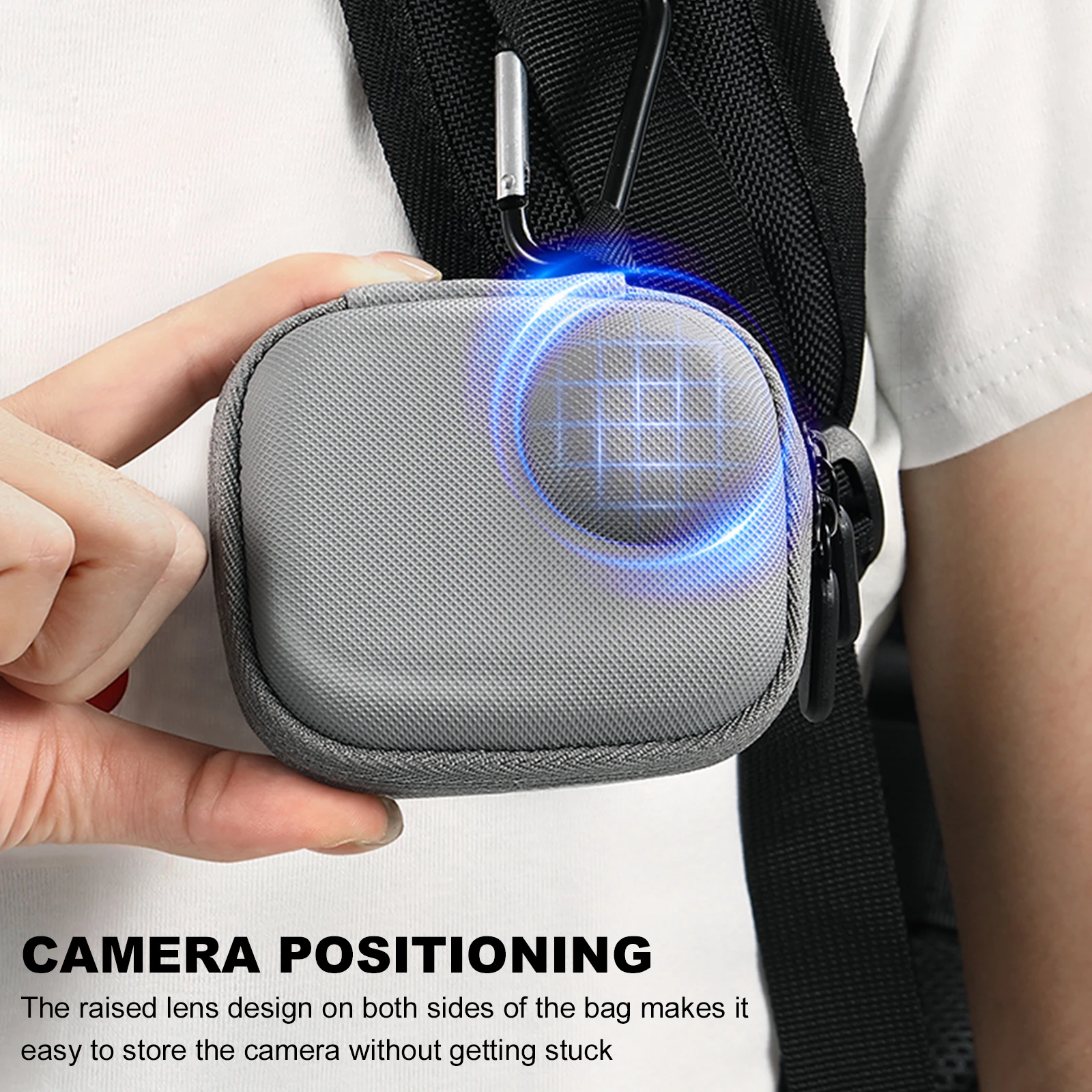 حقيبة حمل، حقيبة تخزين، صندوق حماية مقاوم للغبار لملحقات كاميرا Insta360 Go Ultra