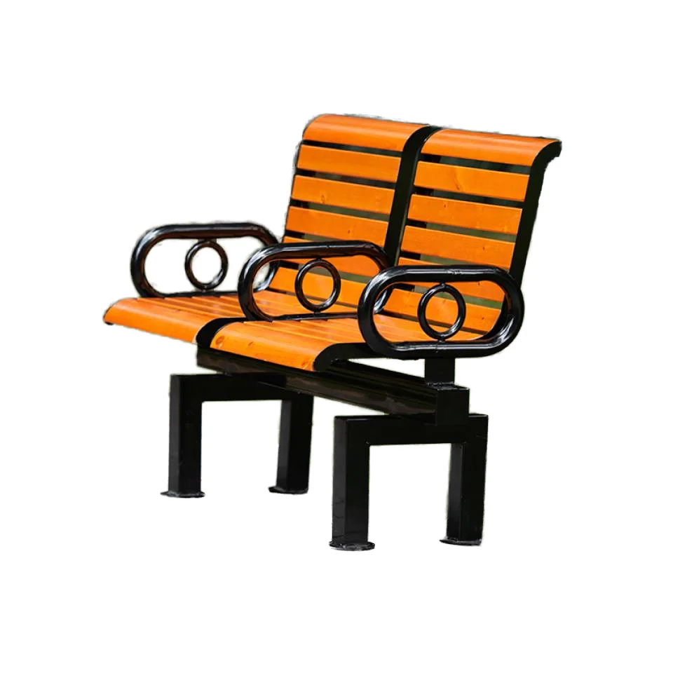 

Wood outdoor park chair bench creative wood bench with two seats