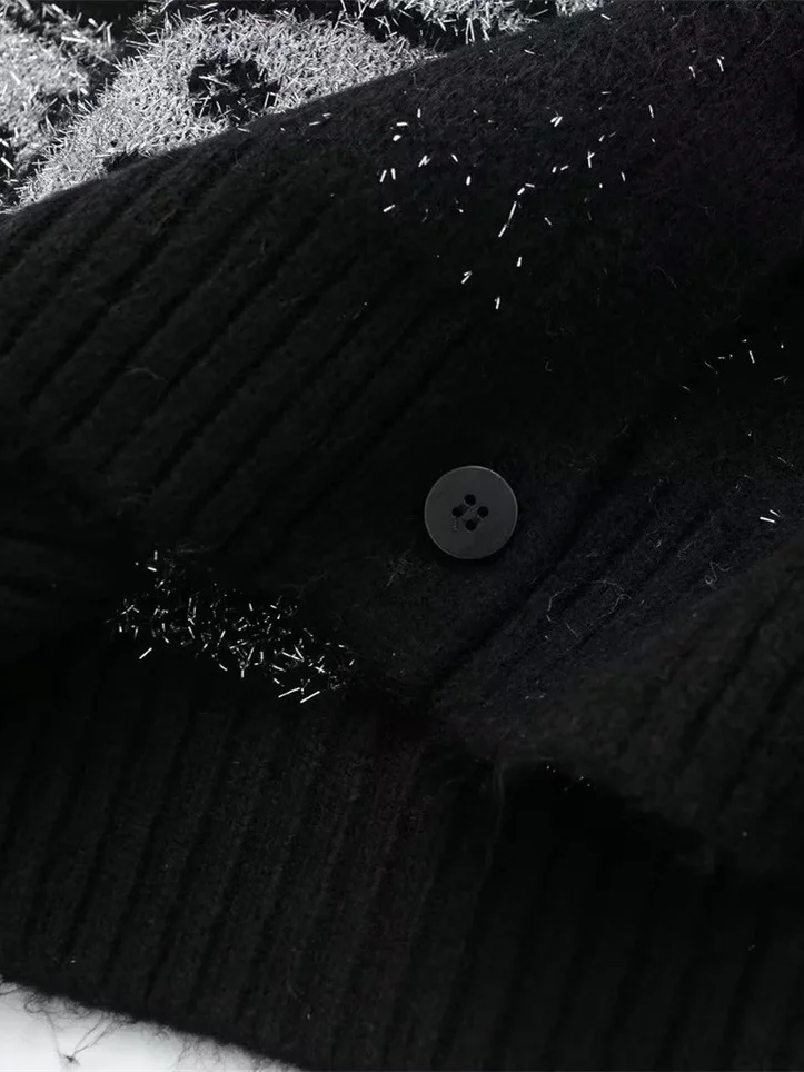 

Casual Faion Bla Single-Button Knitted Cardigan Sweater Coat for Women Autumn Winter New Sle 959802 Regular Fit Long S...