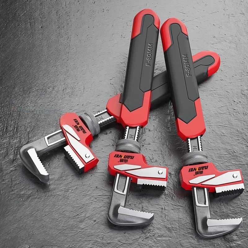 Right Angle 24 Foot Multi Caliber Pipe Wrench High Carbon Steel Integrated Forging Non Slip and Fast High Quality Hand Tools