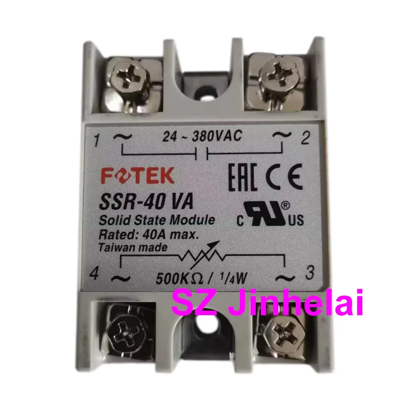 New Original FOTEK Voltage Regulator Module Solid State Relays SSR-10VA 25VA 40VA 50VA 75VA 10VA-H 25VA-H 40VA-H 50VA-H 75VA-H