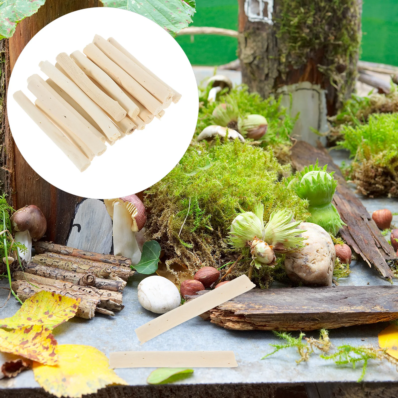 

50pcs Dry Branch 10cm White Three Fork Wood Sticks DIY Craft Materials Floral Decoration Sewing Accessories Wooden Twigs