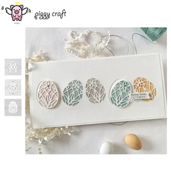 Troqueles de corte de metal Piggy Craft, molde de corte, decoración de huevos de Pascua, álbum de recortes, papel artesanal, cuchillo, molde, hoja, punzón, plantillas