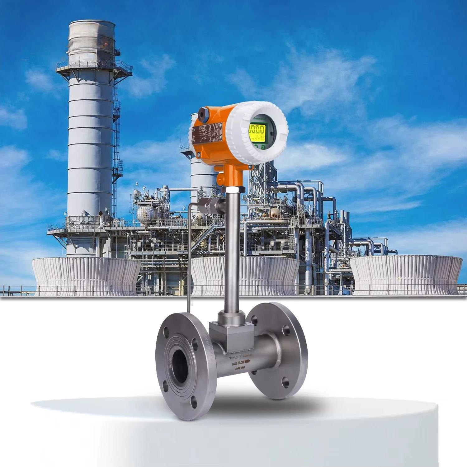 High Precision Vortex Flowmeter Sensor OEM Customizable Measurement Air Flowmeter