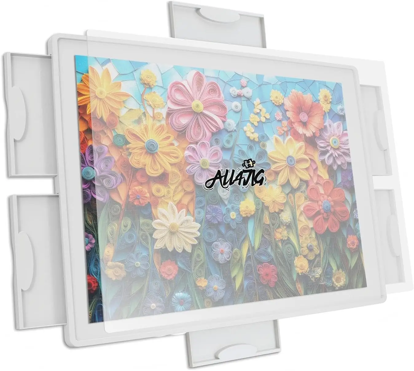 

1500-Piece Rotating Puzzle Board with 6 Drawers, 360° Lazy Susan Design, Portable Spinning Table for Adults - Ideal Gift