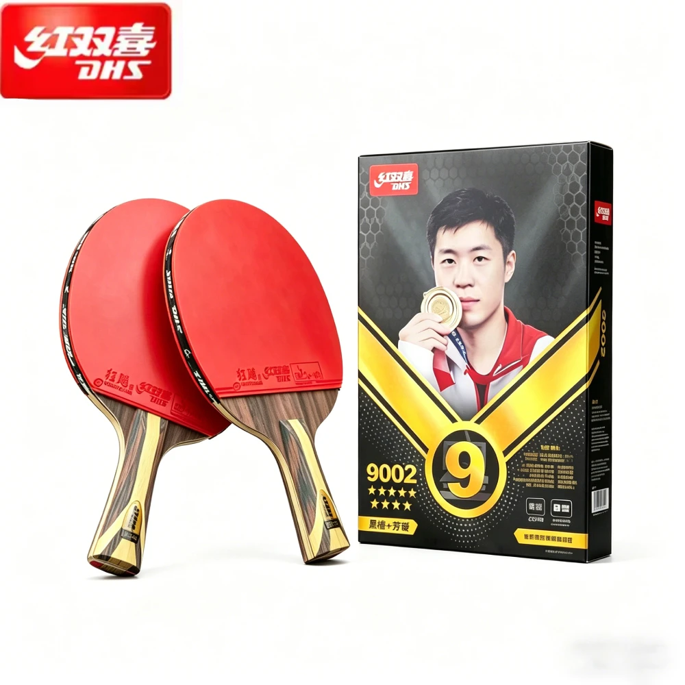 Original DHS 9002/9006 Professional 9 Star Table Tennis Racket Lightweight Ping Pong Racket Paddle Bat