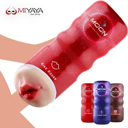 Male Masturbator Vagina Suck Oral Blowjob Pocket Pusssy for Men Artificial Vagina Male Masturbation Cup Sex Tool For Men