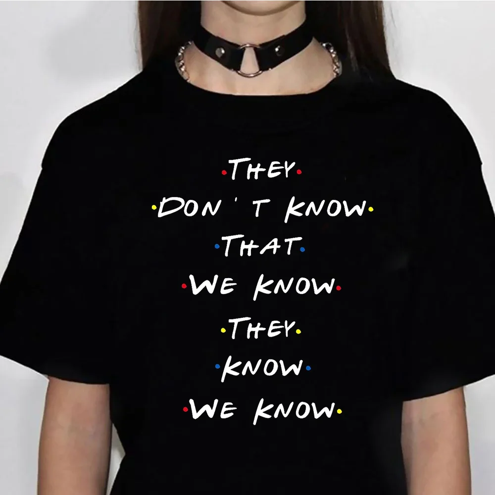 Friends Tv Show tshirt women anime harajuku Tee female streetwear 2000s harajuku clothes  women clothing  y2k top