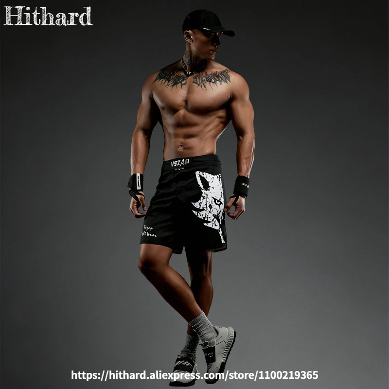 

VSZAP MMA BJJ No GI Grappling Shorts Sports Shorts for Men Women Youth Jiu Jitsu Martial Arts Training Kickboxing Shorts Black