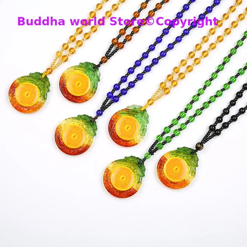 6P Buddhism Geomantic omen Master multipurpose Exorcise evil spirit SAFE GOOD LUCK Shurangama Mantra amulet talisman