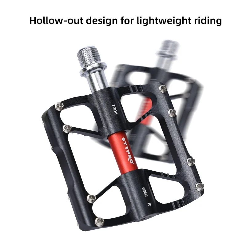 TTPRO Bicycle Pedals Quick Release Aluminium MTB Road Cycling Pedals Rainproof Seal Bearing 8.5cm Widened Non-slip Bike Pedal
