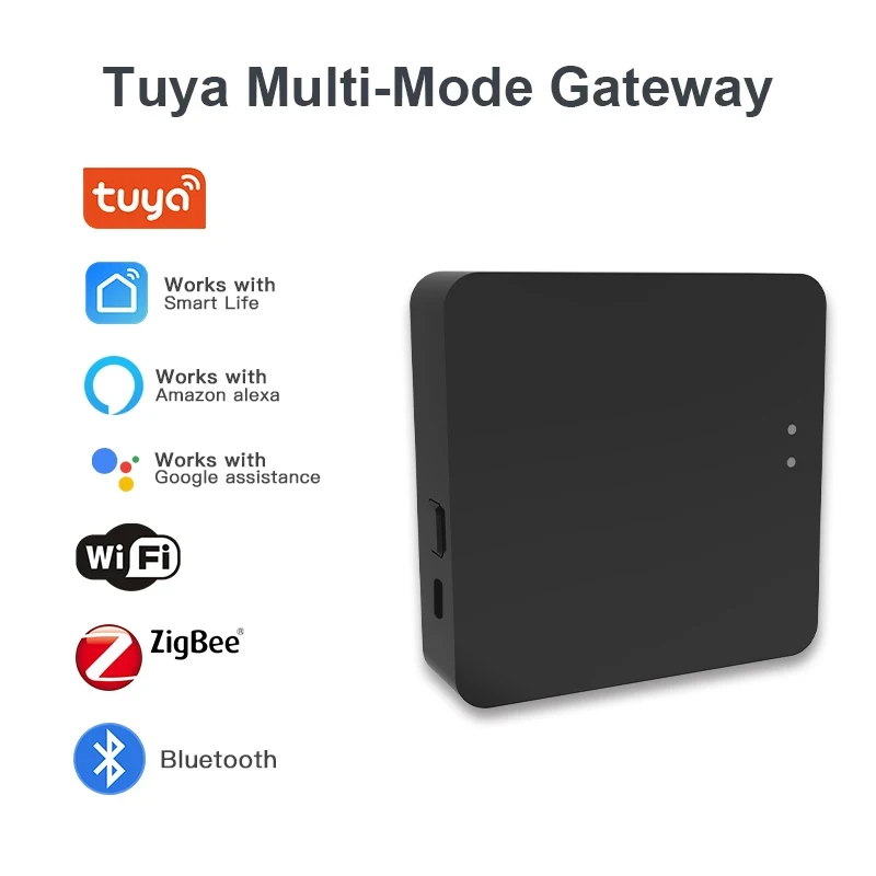 

Tuya Smart Zigbee+ Bluetooth Gateway Multi-mode Signal Transmission Hub Home Intelligence Automation DIY Bridge