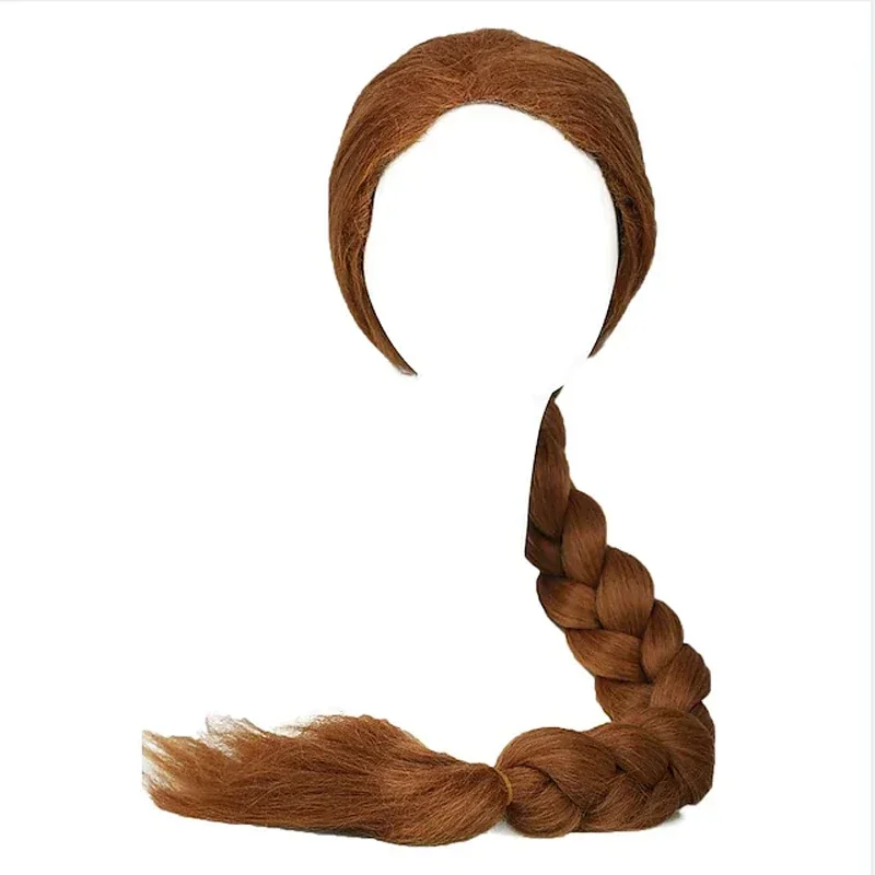 HAIRJOY Synthetic Hair Shrek Princess Fiona Wigs Ultra-Long Brown Braid Wig Cosplay Accessory Coslive MN12