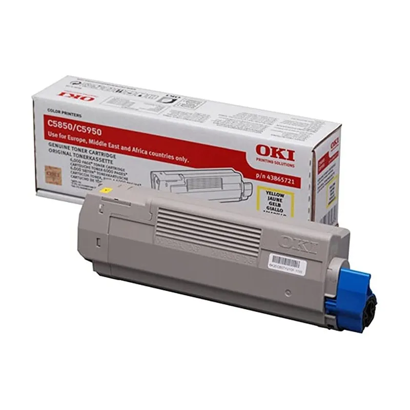 OKI C5850/C5950/MC560 yellow Original Toner cartridge-43865721 43865721 tintasycartuchos.com