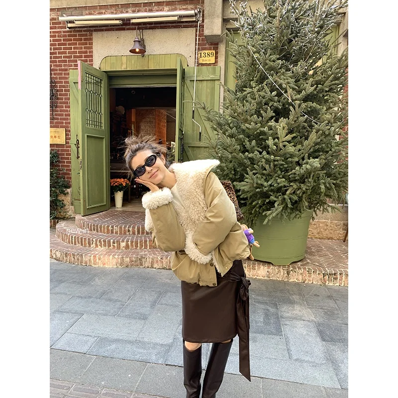 

Tee Goood Winter ort down Jaet 90 White Du down Collar Coat Eco-Friendly Fur Casual Sle Women's Thi Warm Coat